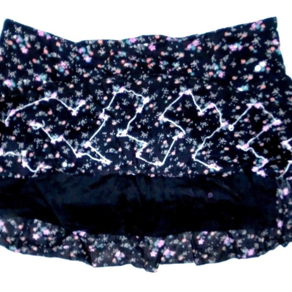 Sequins Lined Drawstring Waist Skirt - image 3